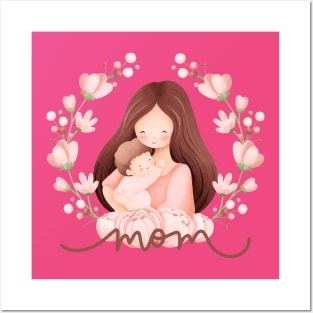 Cute Mom And Baby Gift 2023 Posters and Art